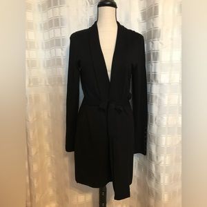 White House Black Market long black cardigan
